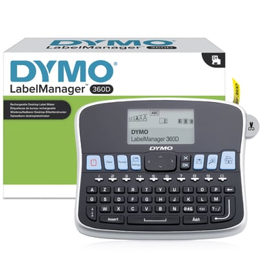DYMO LabelManager 360D Etiquetadora | Impresora de etiquetas portable con teclado QWERTY