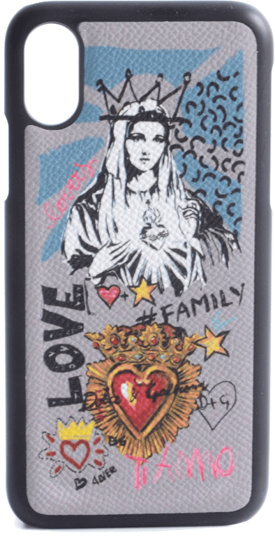 Dolce & Gabbana Coque Virgin and Heart iPhone X - XS Case