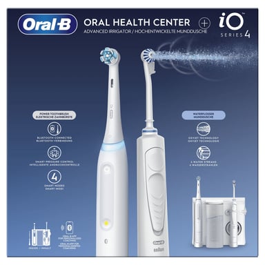 Spazzolino oscillante per adulti Oral-B iO4 e OxyJet bianco