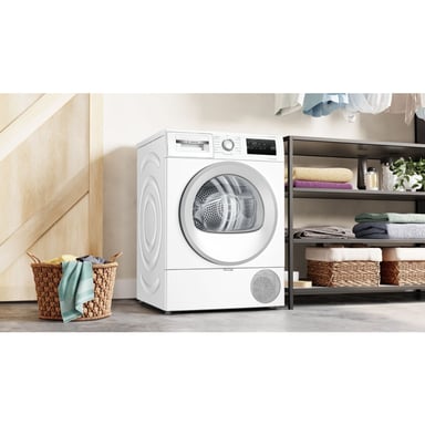 Sèche-linge Pompe à chaleur Bosch WTH8520SFR 8 kg A++/D Blanc