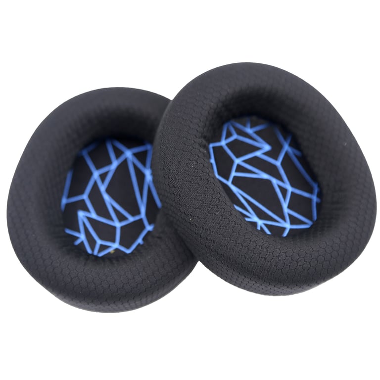 Coussinets d'oreille pour SteelSeries Arctis 3/5/7  1 paire Black+Blue - Neuf