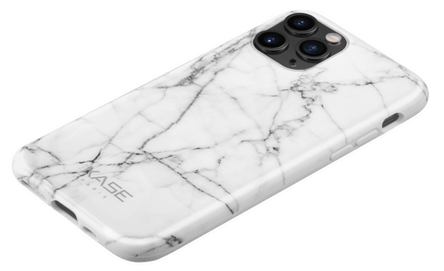 Custodia effetto marmo per Apple iPhone 11 Pro, bianco