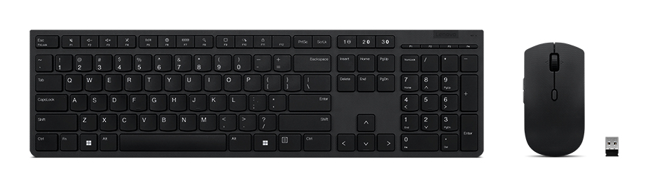 Lenovo 4X31K03961 clavier Souris incluse RF sans fil + Bluetooth Portuguais Gris - Neuf
