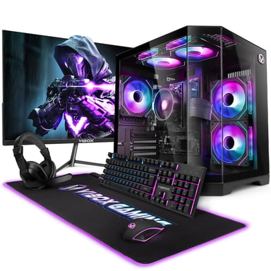 Vibox PC Gamer Complet - Ryzen 3 3200G, Graphiques intégrés, 16 Go RAM, 1 To SSD, Linux, WiFi