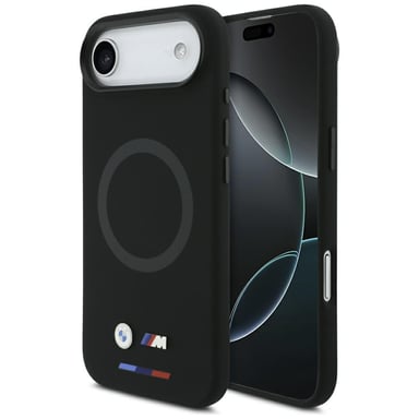 Étui BMW M en silicone avec logo MagSafe pour iPhone Air, noir