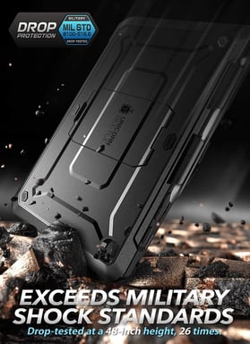 Supcase Unicorn Beetle PRO SUP-2020TABS6-LITE-10.4-UBPRO-SP-BLACK funda para tablet 26,4 cm (10.4'') Negro