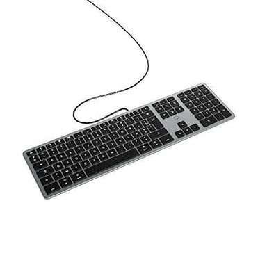 Mobility Lab Design Teclado USB táctil, compatible con Mac (Gris)