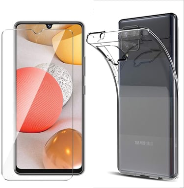Samsung Galaxy A42 5G coque tpu transparente et protection écran