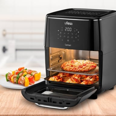 Ufesa Sensei Sencillo 12 L Independiente 1700 W Freidora de aire caliente Negro