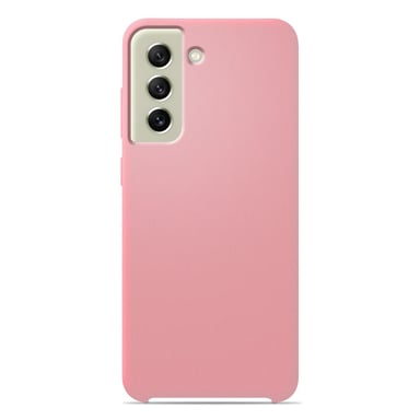 Coque silicone unie Soft Touch Rose compatible Samsung Galaxy S21 FE