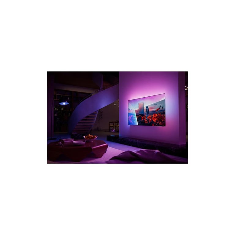 Téléviseur Philips 55OLED851/12 55  OLED 4K Smart TV Ambilight Titan OS HDR10+ Dolby Vision 120 Hz Wi?Fi 6E Métallique - Neuf