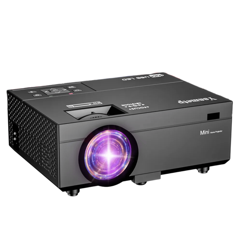 Projecteur LED HD Transjee M8G | Résolution 1280*1080 Distance de Projection 1 5m 4m Taille de Projection 30 pouces 120 pouces Haut parleur Intégré Neuf