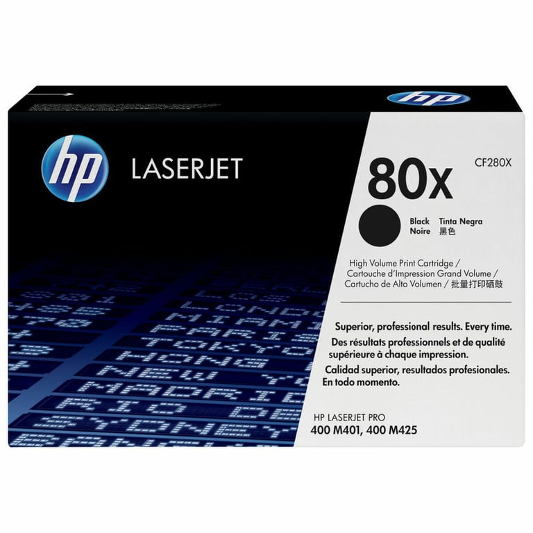 Toner HP Laserjet 80X noir - CF280X - Neuf