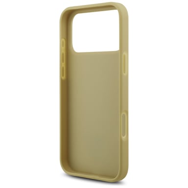 Custodia Guess con logo triangolo strass per iPhone 17 Pro Max oro