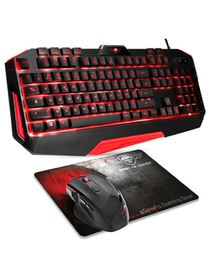 Spirit of Gamer Pro MK3 teclado Ratón incluido USB AZERTY Negro