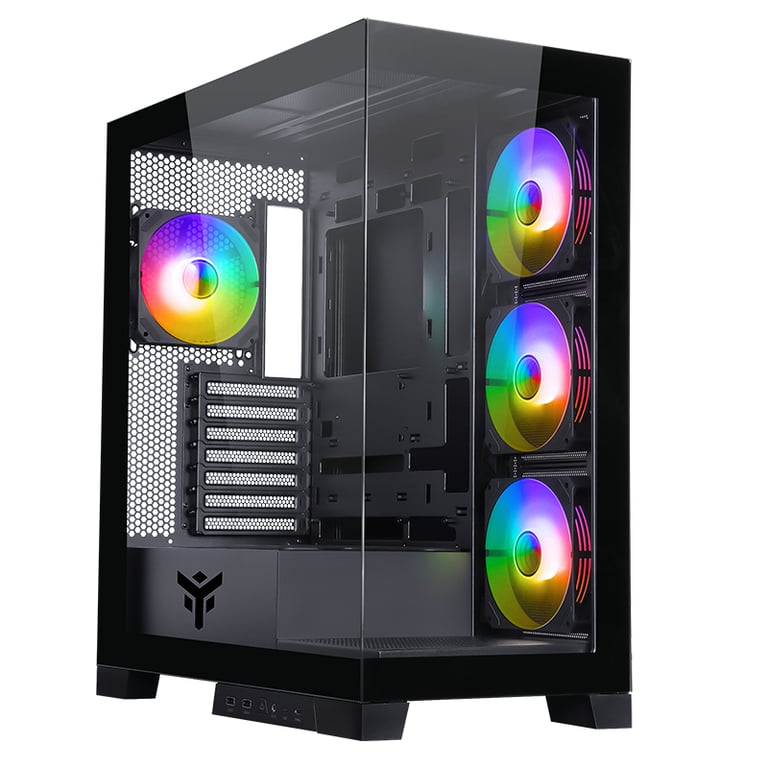 Boitier PC Moyen Tour ATX iTek Showbui 45 RGB avec panneaux vitrés - vue 2