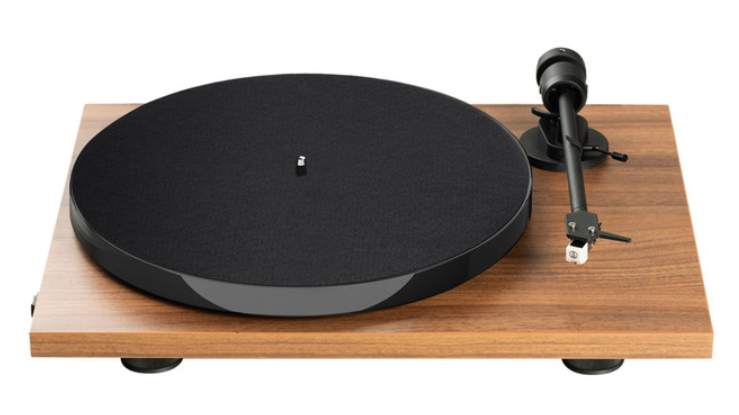 Platine Vinyle Hi-Fi Pro-Ject E1 AT3600L Noyer – Manuelle, Courroie, Excellente Qualité Sonore - vue 2