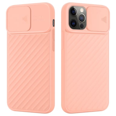 Coque pour Apple iPhone 13 PRO en Mat Rose Housse de protection Étui en silicone TPU flexible et avec protection pour appareil photo