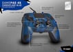 Snakebyte 4 S Bleu, Camouflage USB Manette de jeu Analogique/Numérique PlayStation 4, Playstation 3