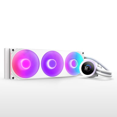 NZXT Kraken Plus 360 RGB Procesador Sistema de refrigeración líquida todo en uno Blanco 1 pieza(s)