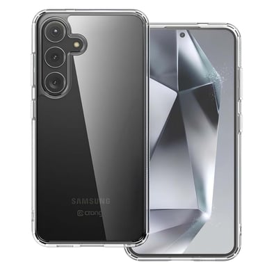 Crong Carcasa para Samsung Galaxy S24 Funda de Cristal Escudo Transparente