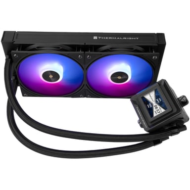 Watercooling AIO THERMALRIGHT Frozen Warframe 240 SE ARGB 240 mm 2 ventilatori 120 mm display LCD Nero