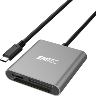 Emtec ECCAREADT610C Lettore di schede di memoria USB 3.1 Grigio