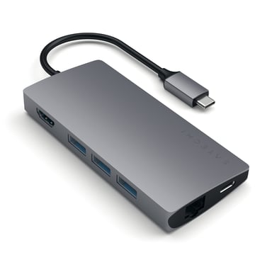 Satechi Adattatore multiplo V2 Dock st. USB 3.2 Gen 1 (3.1 Gen 1) Type-C Grigio