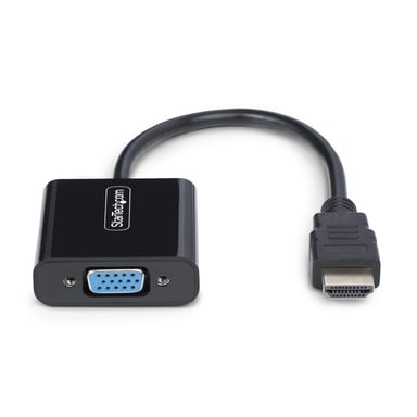 StarTech.com Adaptateur HDMI vers VGA, Convertisseur Vidéo Actif pour Ordinateur Portable/Bureau, 1920x1080 (1080p), Source HDMI vers Moniteur/Affichage/Projecteur VGA