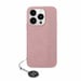 Funda Karl Lagerfeld para iPhone 15 Pro 6.1'' rosa rígida Saffiano Rhinestones & Charm