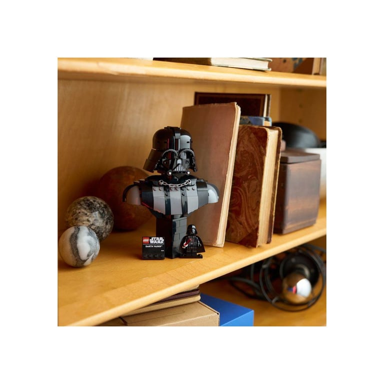 LEGO Star Wars 75439 Buste de Dark Vador à construire pour adulte avec support, plaque nominative et minifigurine Noir - Neuf