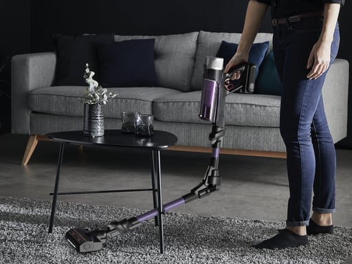 Rowenta X-Force Flex 9.60 RH2039 aspiradora de mano Negro, Púrpura Sin bolsa