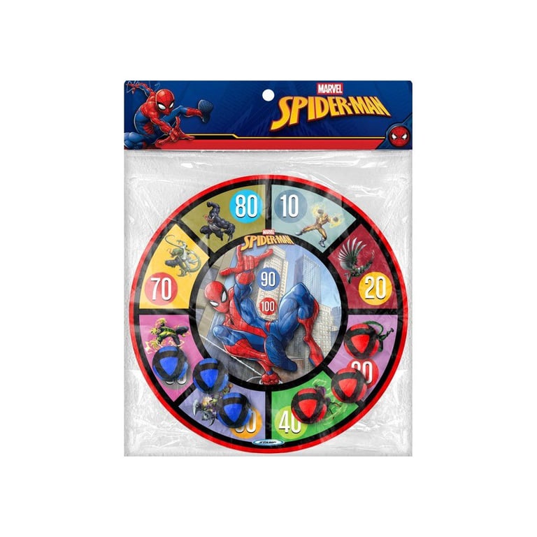 Cible de fléchettes et balles Marvel Spider Man 36 cm 6 balles - vue 4