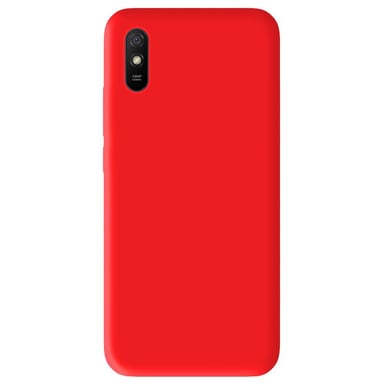 Coque silicone unie Mat Rouge compatible Xiaomi Redmi 9A Redmi 9AT Redmi 9i
