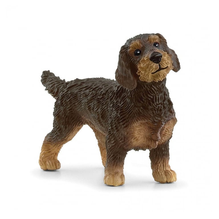 Figurine Teckel à Poil Dur Schleich Jouet Éducatif pour Enfants Neuf