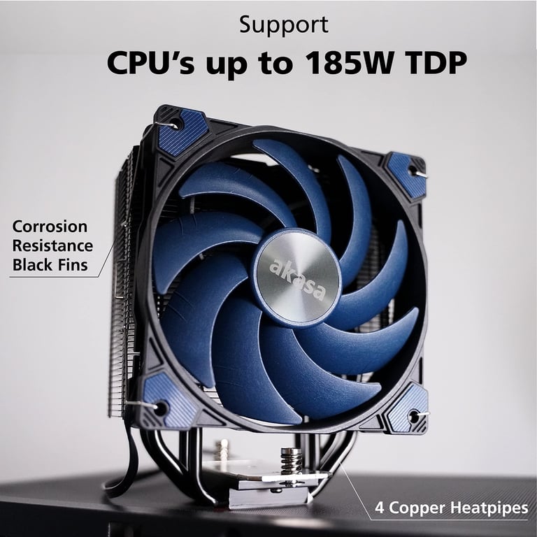 Akasa Alucia H4 Plus High Performance Cpu Kühler 120 Mm - vue 3