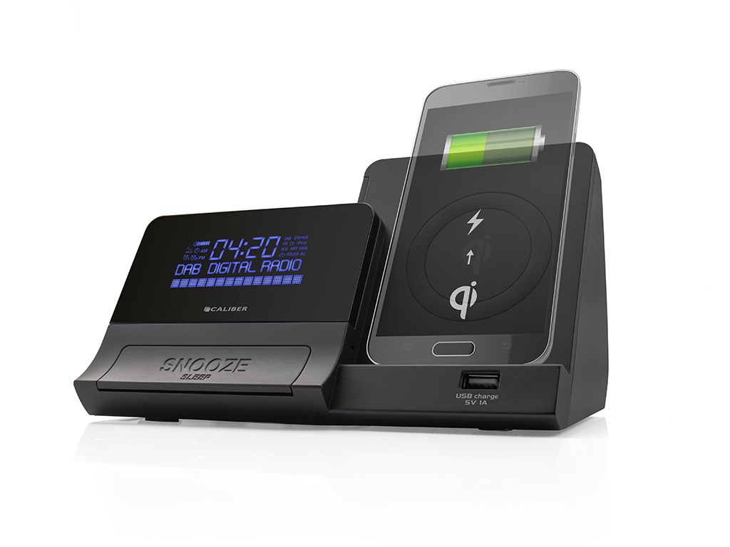 Radio-Réveil DAB+ avec Chargeur Sans Fil - Bluetooth - 2 Sonneries - Radio  FM (HCG012QIDAB-BT) - Caliber
