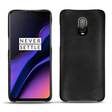 Coque cuir OnePlus 6T -  - Noir - Cuir lisse premium