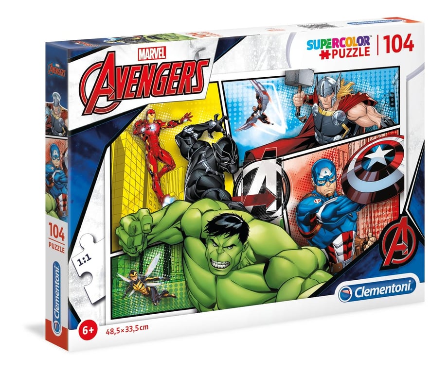 Clementoni Avengers Puzzle 104 pz Cartoni Neuf