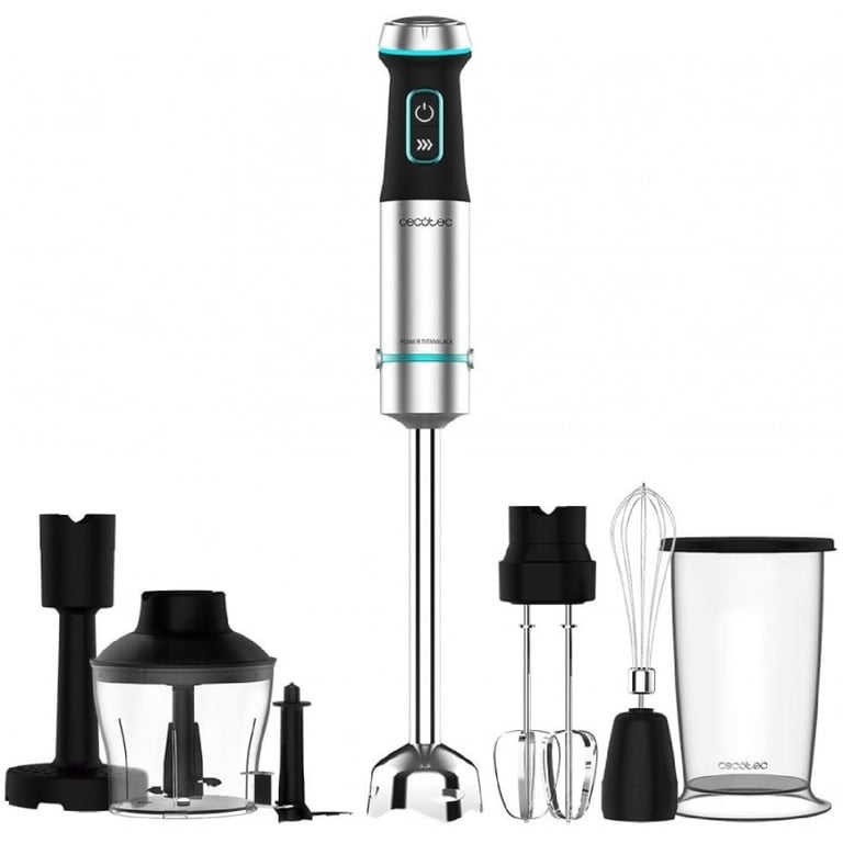 CECOTEC 04293 - Mixeur plongeant Power TitanBlack 1200 XL PerfectCream&Crush - Neuf