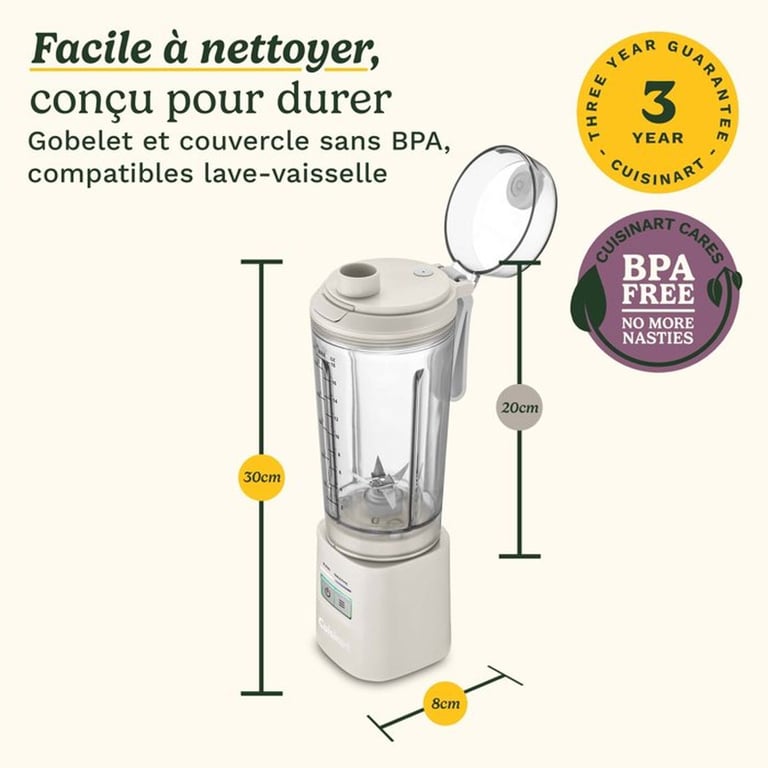 Blender CUISINART PBL100E Blast&Go 500 ml 50 dB - vue 6