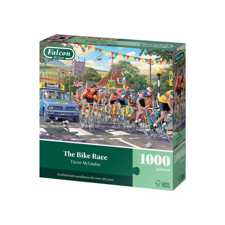 Puzzle JUMBO FALCON The bike race 1000 pièces Dès - vue 4