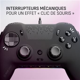 Manette de jeu PC Scuf Envision HE filaire Hall effect RGB Noir