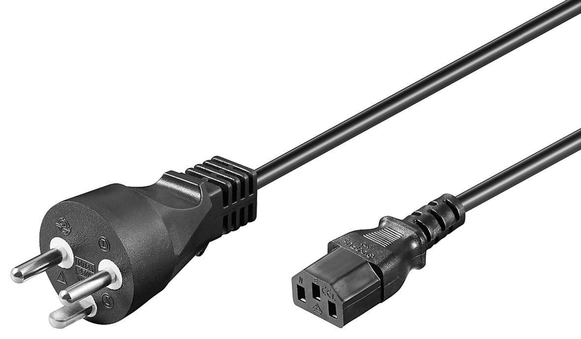 Microconnect PE120405R câble électrique Noir 0,5 m Coupleur C13