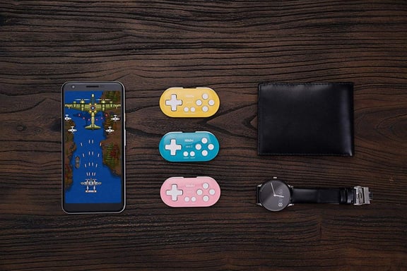 8Bitdo Zero 2 Rosa Joystick digitale Bluetooth Android, MAC, Nintendo Switch, Nintendo Switch Lite, PC