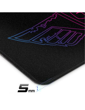 Spirit of Gamer Darkskull - XXL Tapis de souris de jeu Noir, Bleu, Rouge, Jaune