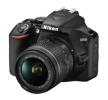 Nikon D3500 + AF-P DX 18-55 mm f/3.5-5.G VR + AF-P DX 70-300 mm f/4.5-6.3G Ed VR Kit fotocamera SLR 24,2 MP CMOS 6000 x 4000 pixel Nero