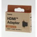 Adaptador HDMI, clavija hembra. Conector macho Tipo A - Tipo C (mini)/D (micro), chapado en oro.
