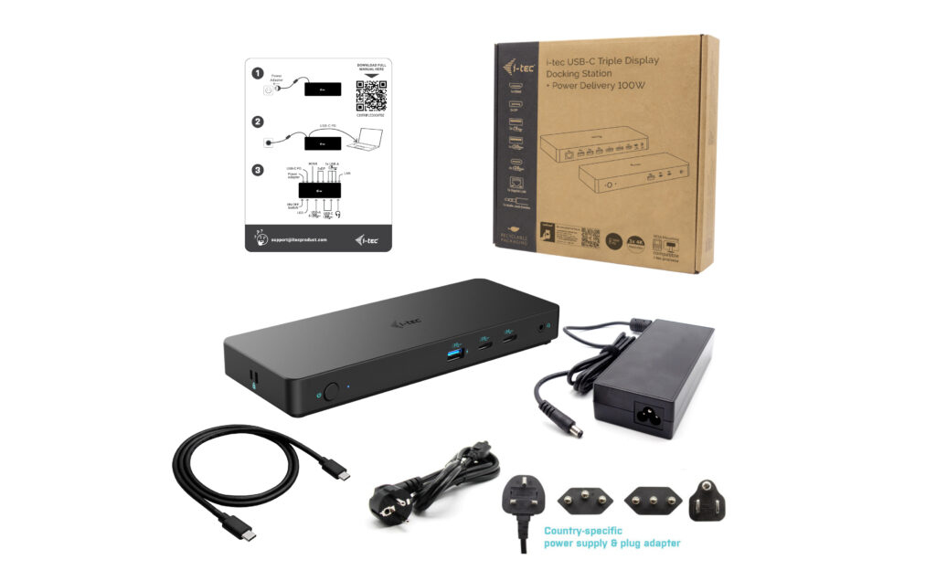 i tec USB C Triple Display Docking Station Gen 2 Pro + Power Delivery Neuf - vue 2
