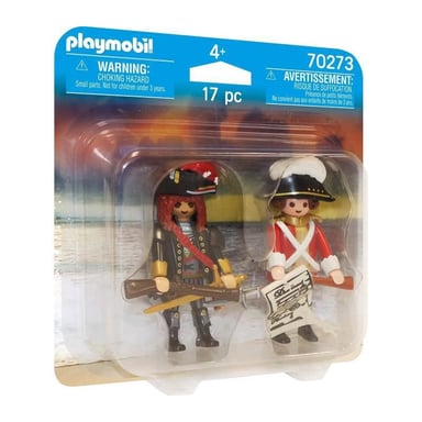 PLAYMOBIL - 70273 - Capitán pirata y soldado